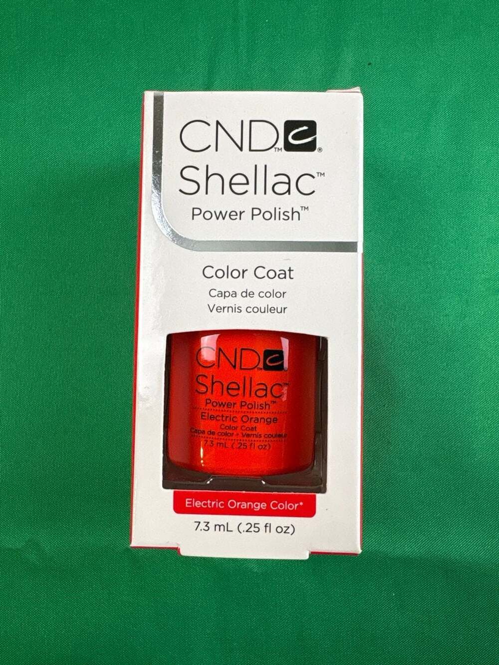 CND Shellac Power Polish Color Coat Electric Orange 7.3 mL (.25 fl oz)
